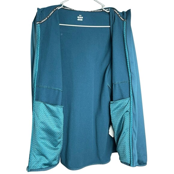 Under Armour UA Storm Essential Swacket Jacket Hoodie Fleece Full Zip Blue M - Picture 14 of 16